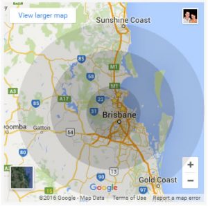Seqel Electrical Contractor South East Queensland Map